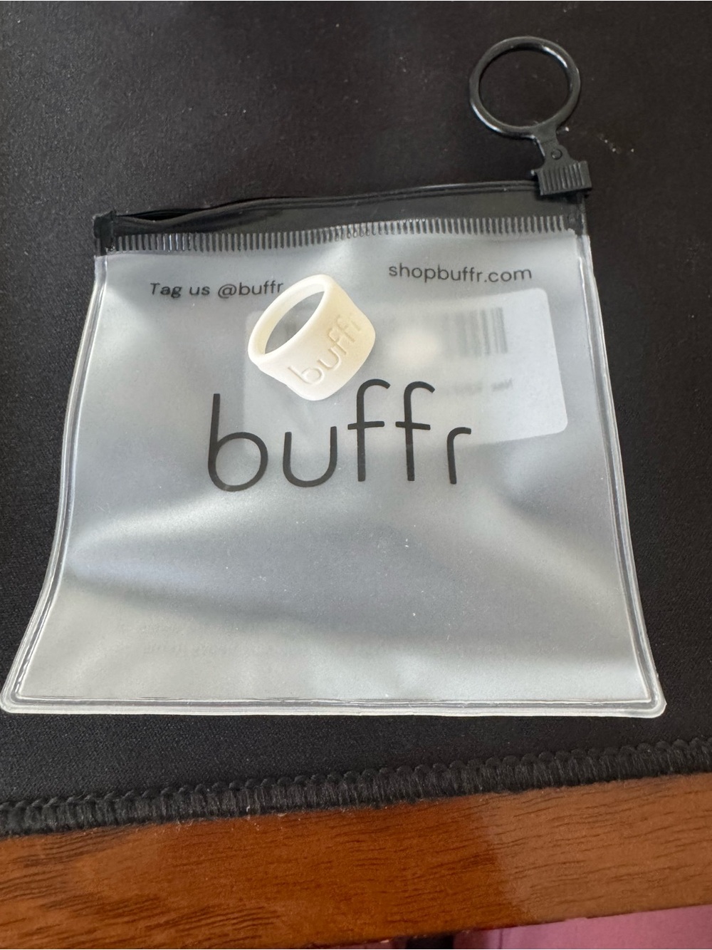 BUFFR size 6 white silicone ring